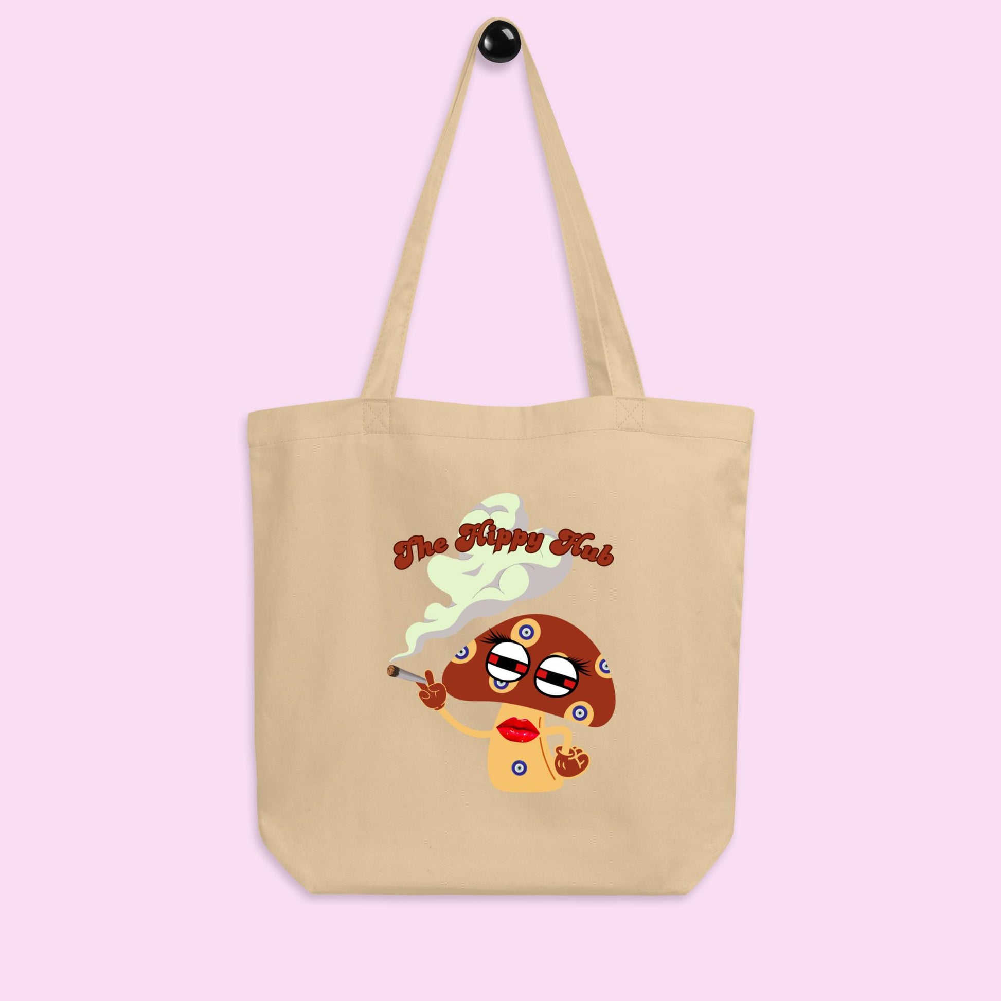 Staci the Evil Eye Mushroom Eco Tote Bag - The Hippy Hub