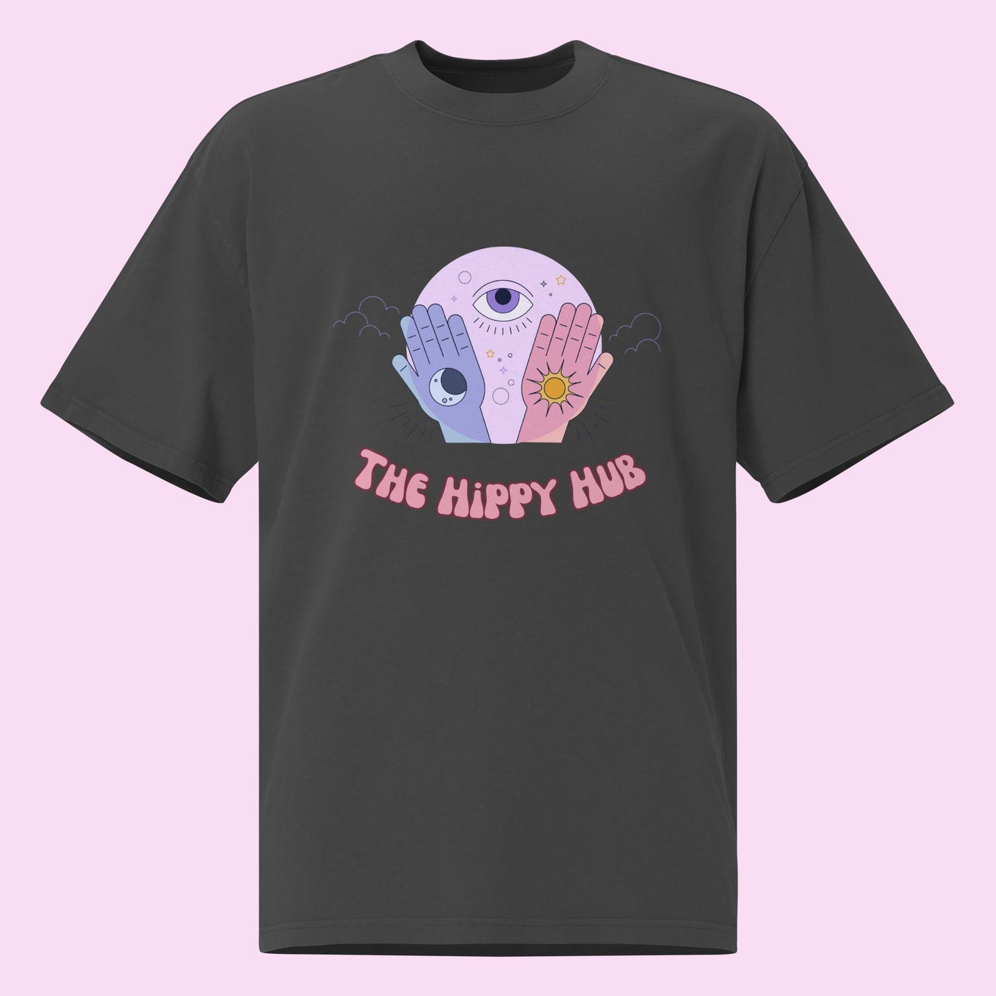 Third Eye Oversized Faded T-shirt - The Hippy Hub