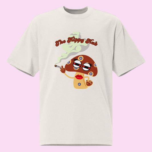 Staci the Evil Eye Mushroom Oversized faded t-shirt - The Hippy Hub