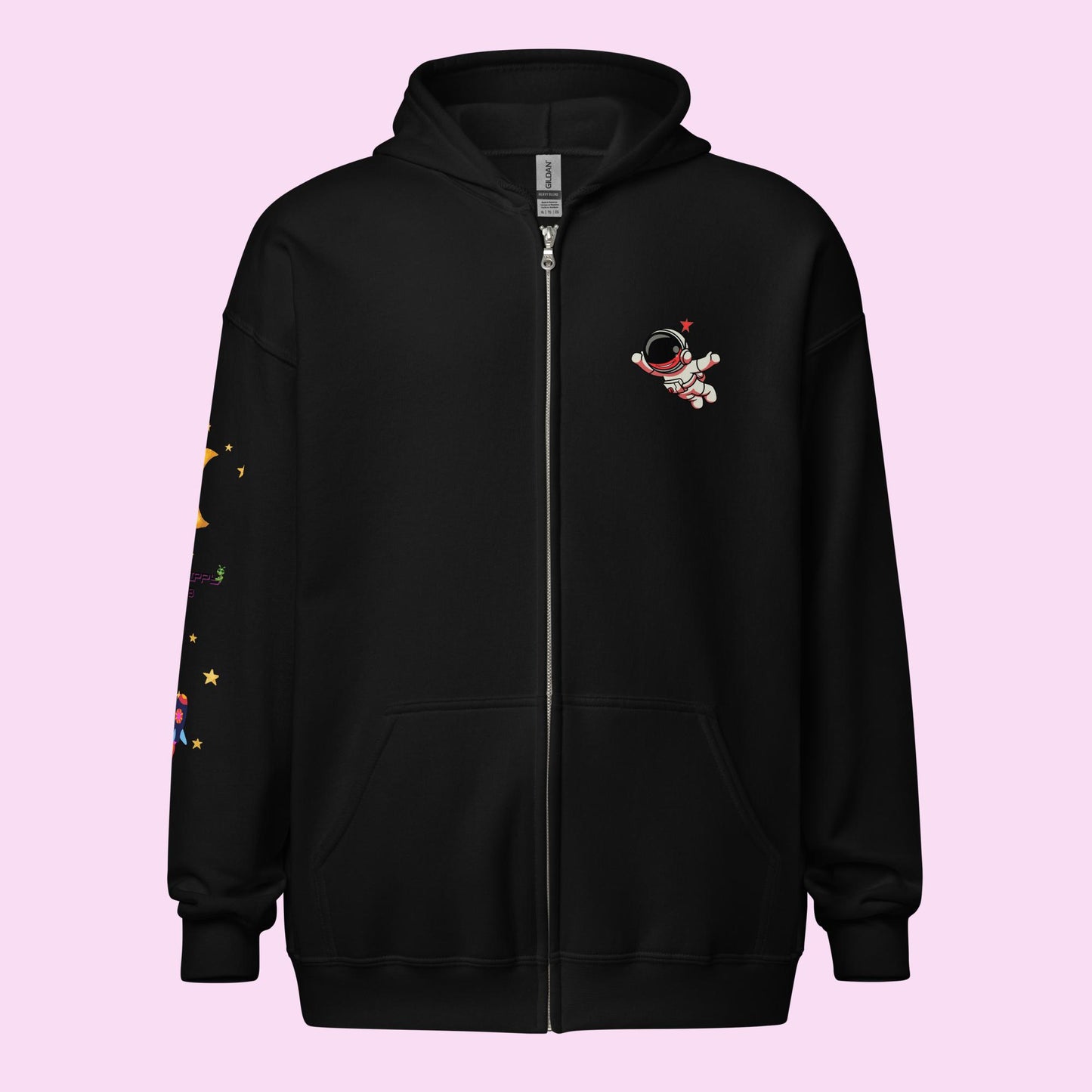 Adrift in the cosmos Unisex zip hoodie