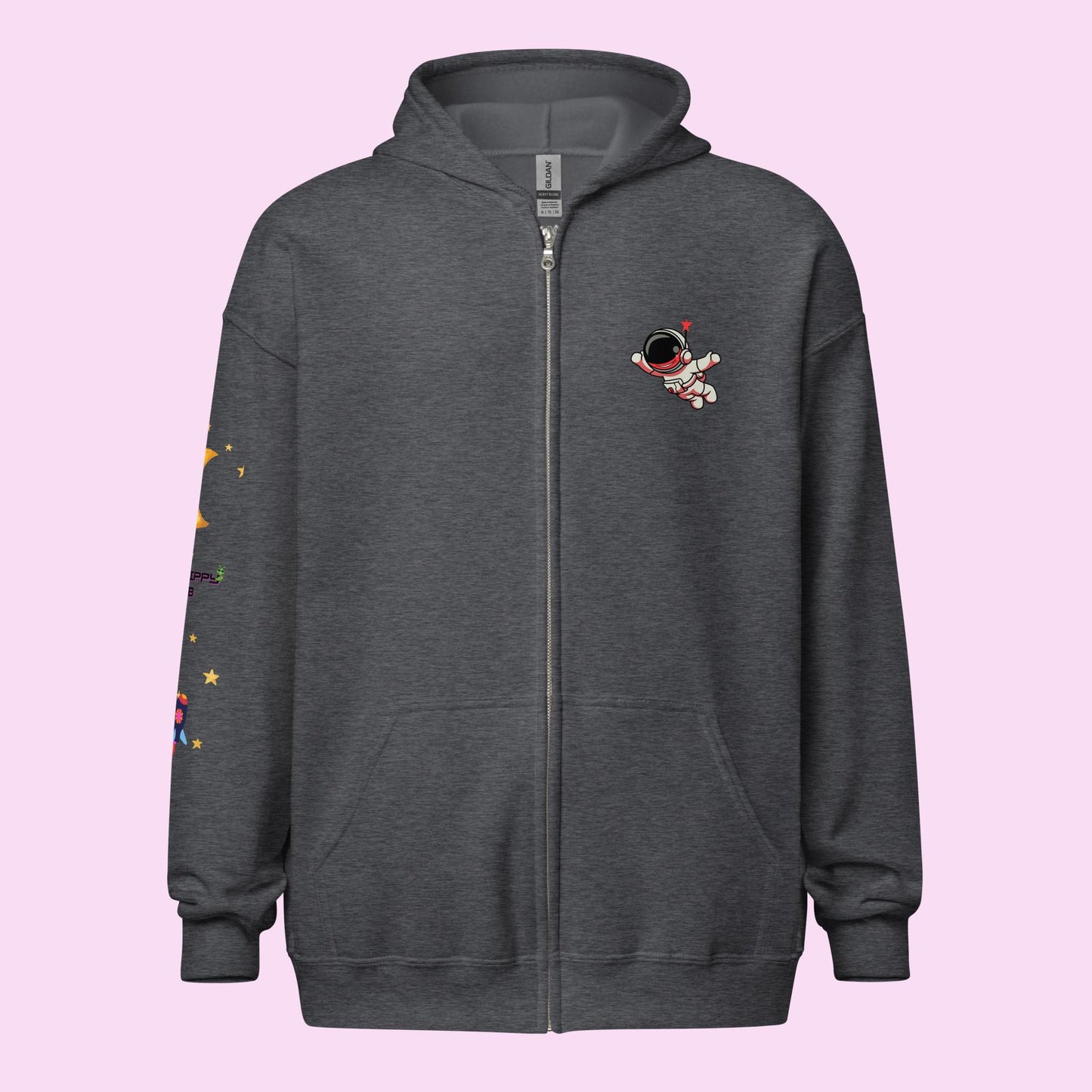 Adrift in the cosmos Unisex zip hoodie