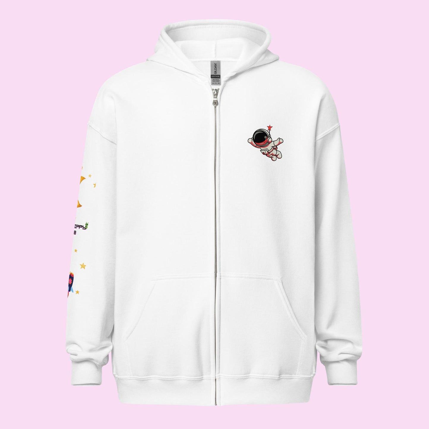 Adrift in the cosmos Unisex zip hoodie