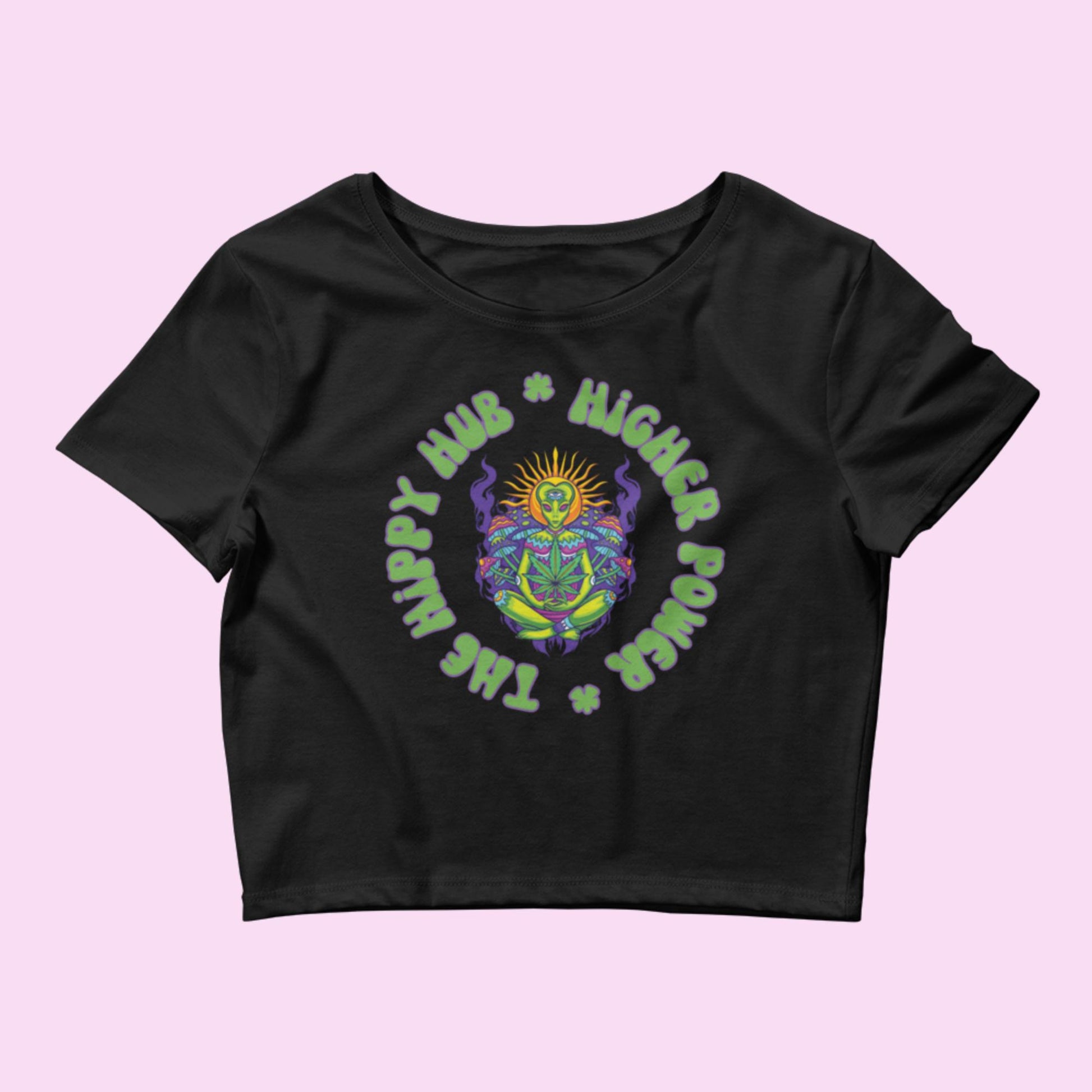 Higher Power Women’s Crop Tee - The Hippy Hub