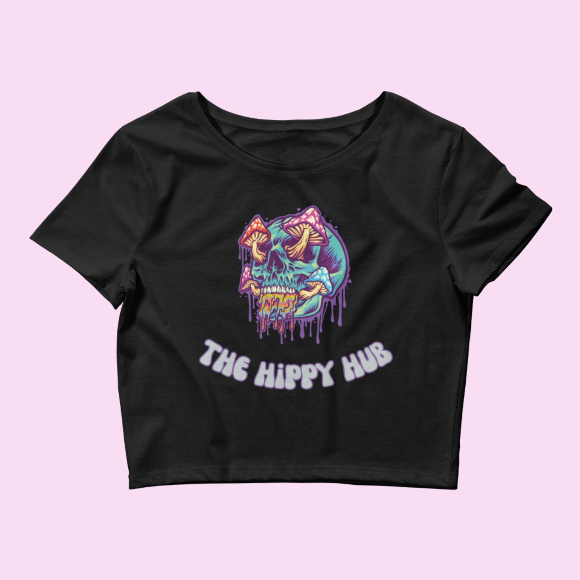 Shroom Eyes Women’s Crop Tee - The Hippy Hub