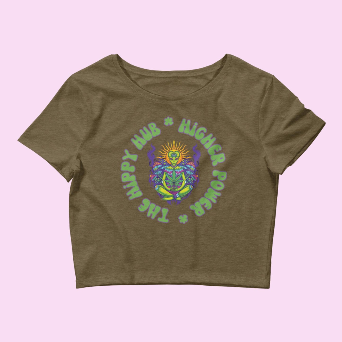 Higher Power Women’s Crop Tee - The Hippy Hub