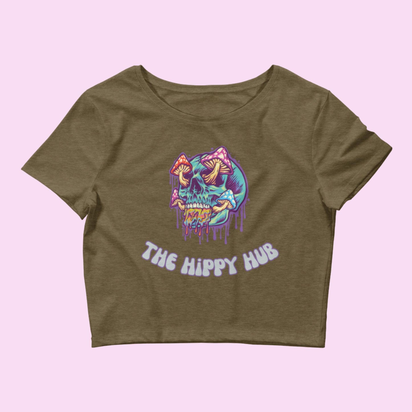 Shroom Eyes Women’s Crop Tee - The Hippy Hub