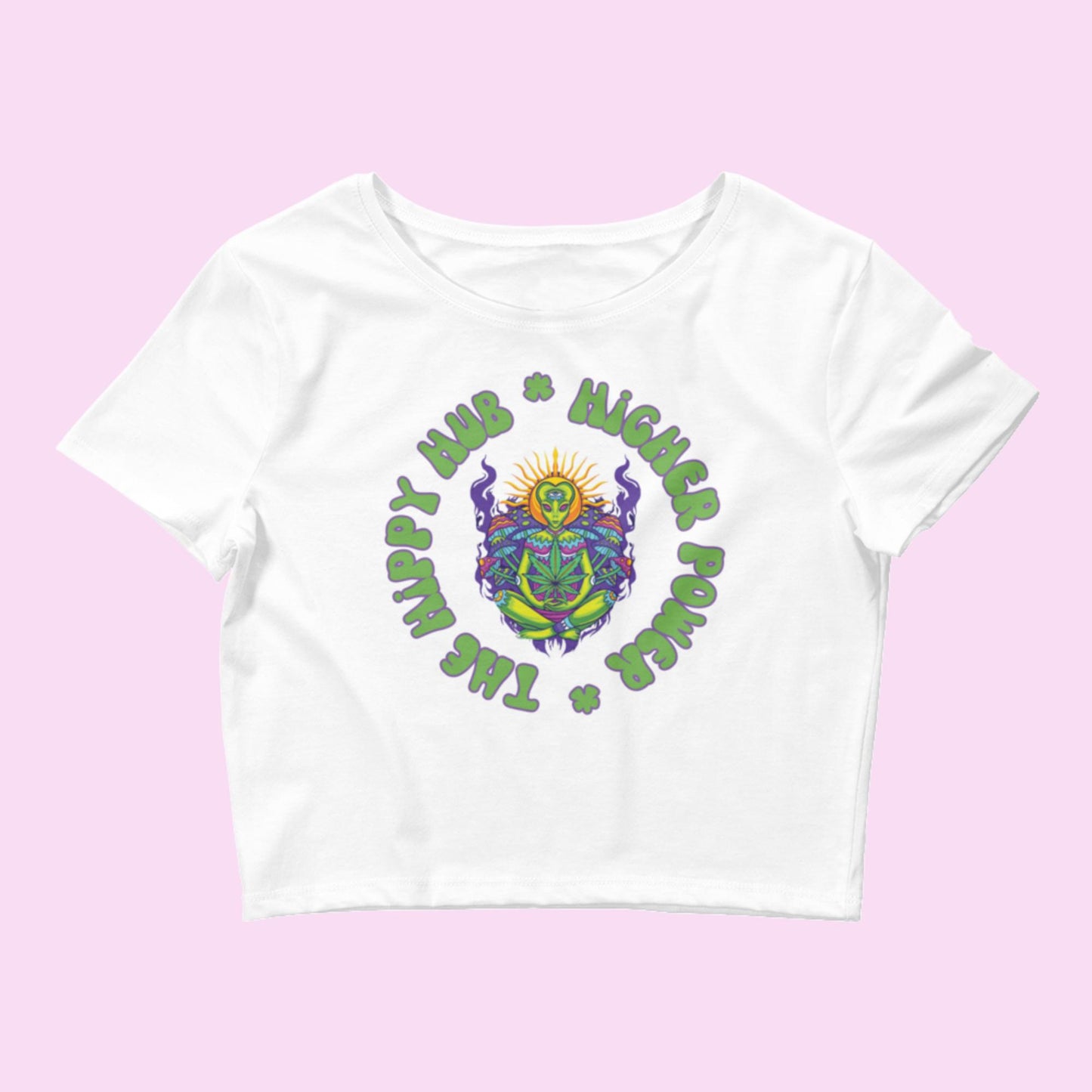 Higher Power Women’s Crop Tee - The Hippy Hub