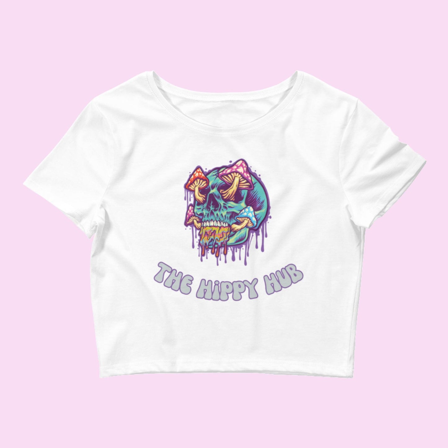 Shroom Eyes Women’s Crop Tee - The Hippy Hub